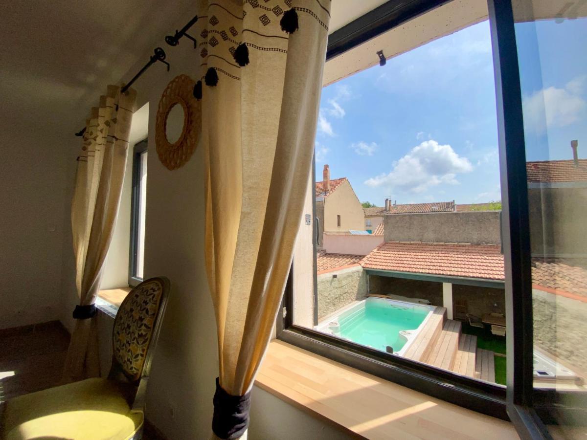 Les Bulles De Carca - Maison Avec Spa De Nage การ์กาซอน ภายนอก รูปภาพ